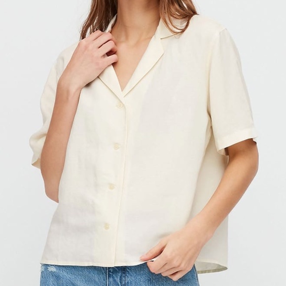 uniqlo off white shirt